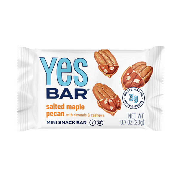 YES BAR Salted Maple Pecan .7oz MINIS (60 Pack)