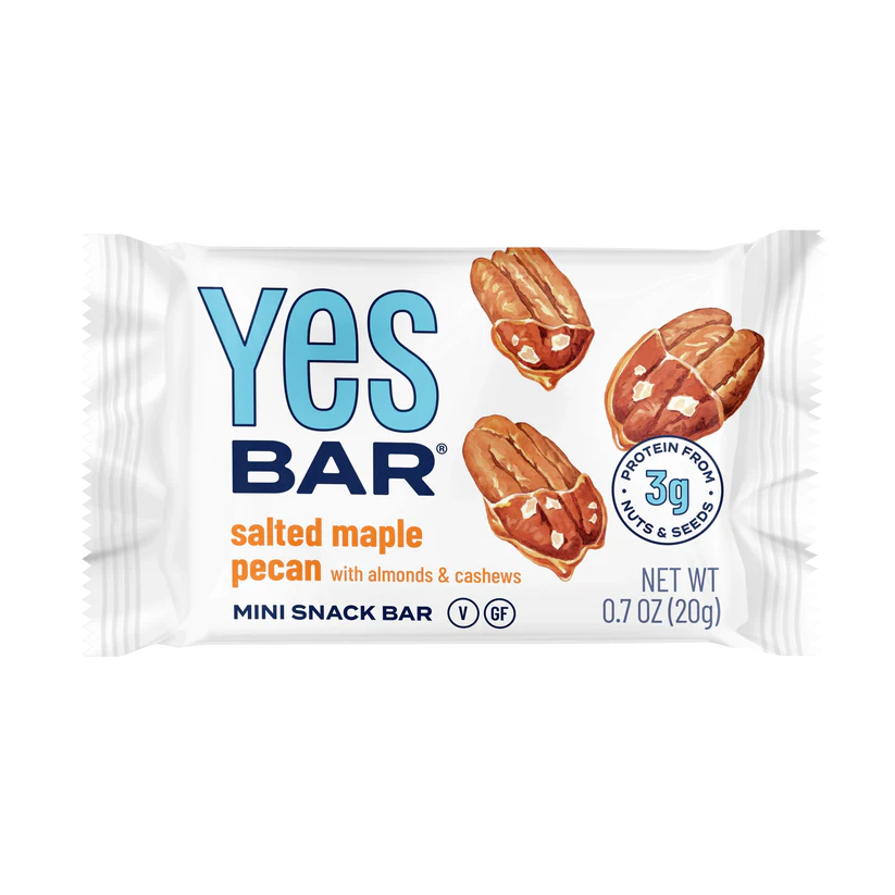 YES BAR Salted Maple Pecan .7oz MINIS (60 Pack)