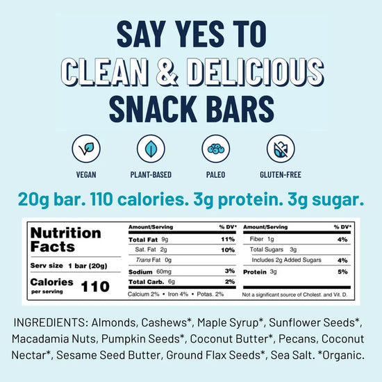 YES BAR Salted Maple Pecan .7oz MINIS (60 Pack)